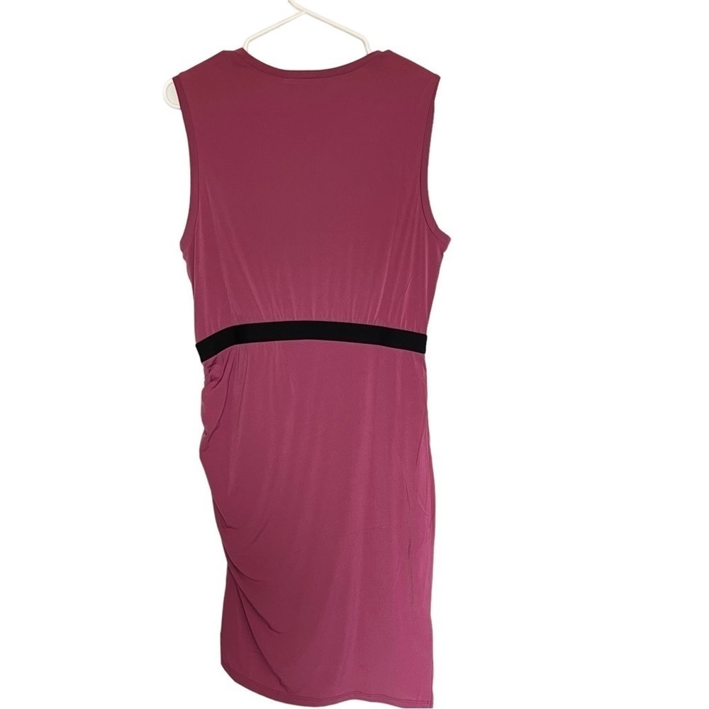 Nwt-Bcbgmaxazria Asymmetric Knit Maxi Dresssize M Color-Violet Quartz - Picture 3 of 13